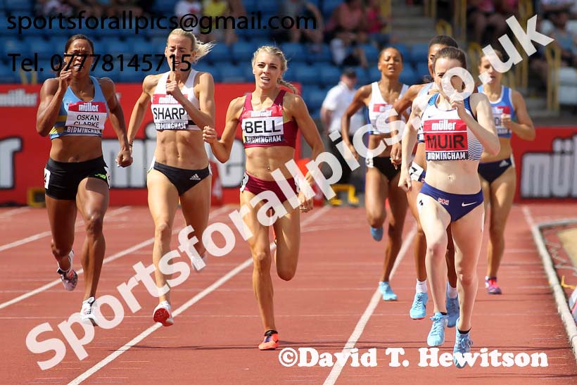 Womens 800 metres, Muller British Championships, Alexander Stadium, Birmingham. Photo: David T. Hewitson/Sports for All Pics
